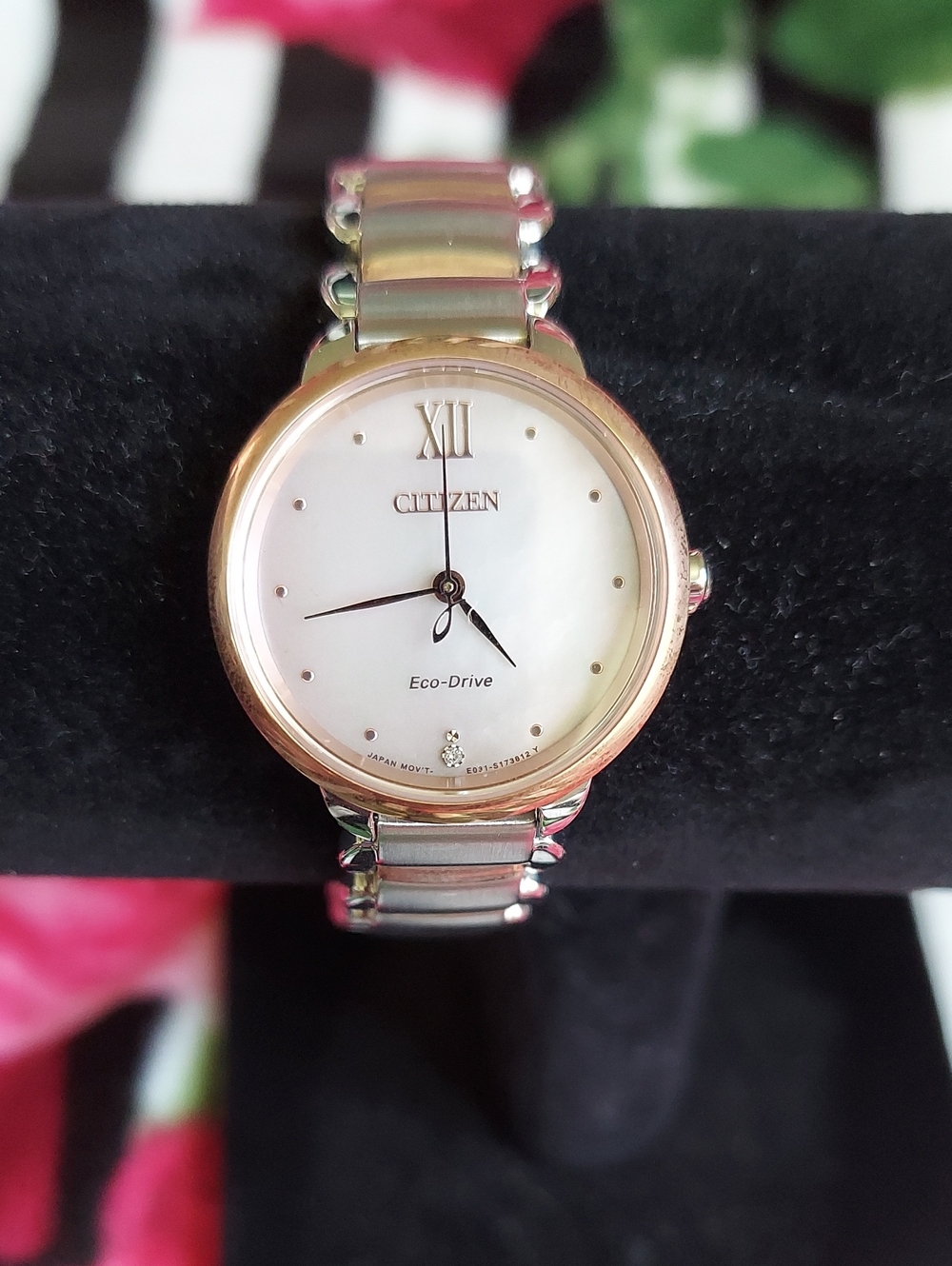 Citizen Eco-Drive Women's Two-Tone Stainless Steel Watch in Rose Gold & Silver